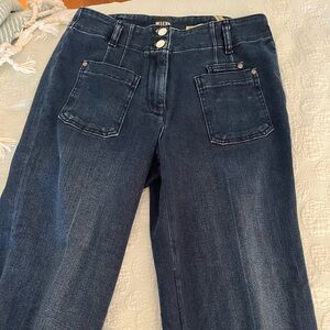 The Colette Wide-Leg pants by Maeve: dark wash, size 28 Petite